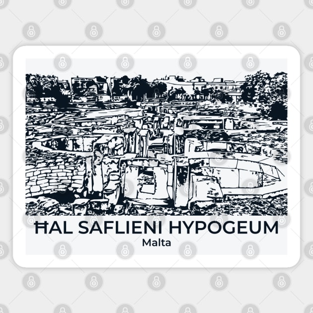 Ħal Saflieni Hypogeum - Malta Magnet by Lakeric